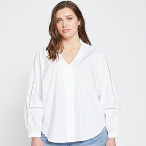 NWT Universal Standard Saint-Honore Poplin Blouse